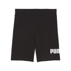 Młodzieżowe krótkie legginsy ESS z logo No. 1 PUMA. Czarna legginsy męskie Puma, m, bez wzorów, z gumy, krótkie, do biegania. Za 79.00 zł.