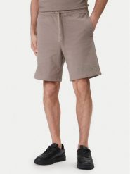 HUGO Szorty sportowe Dinkoe 50535260 Beżowy Relaxed Fit. Brązowe szorty sportowe męskie Hugo, bez wzorów, z bawełny, sportowe. Za 429.99 zł.
