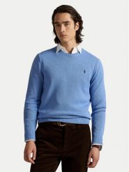 Polo Ralph Lauren Sweter 710810846038 Błękitny Regular Fit. Niebieskie kardigany męskie Polo Ralph Lauren, m, bez wzorów, z bawełny, bez ramiączek. Za 819.99 zł.