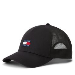 Czapka z daszkiem Tommy Hilfiger. Czarne czapki męskie Tommy Hilfiger, bez wzorów. Za 149.99 zł.