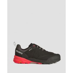 Buty trekkingowe męskie Dolomite Crodarossa Tech GTX. Czarne buty trekkingowe męskie Dolomite, bez wzorów, sportowe, bez obcasa, bez zapięcia. W wyprzedaży za 534.00 zł.