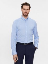 Boss Koszula 50469378 Błękitny Regular Fit. Niebieskie koszule męskie Boss, m, bez wzorów, z bawełny, bez kołnierzyka, bez ramiączek. Za 359.99 zł.