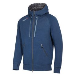 Bluza z kapturem męska Ocun Hoodie Zipper. Niebieskie bluzy z kapturem męskie Ocun, m, bez wzorów, z kapturem. Za 361.99 zł.