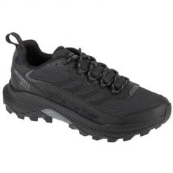 Buty trekkingowe męskie Merrell Speed Strike 2 Gtx. Czarne buty trekkingowe męskie Merrell, bez wzorów, z gumy, bez zapięcia, trekkingowe. Za 587.00 zł.