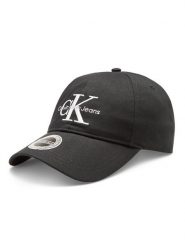 Calvin Klein Jeans Czapka z daszkiem Monogram K50K510061 Czarny. Czarne czapki męskie Calvin Klein Jeans, bez wzorów, z bawełny. Za 89.99 zł.