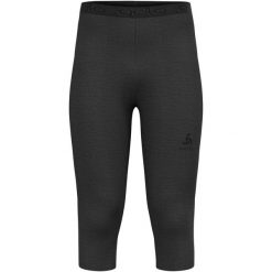 Legginsy termoaktywne 3/4 męskie ODLO Revelstoke PW 150 BL Bottom 3/4. Szare legginsy męskie Odlo, m, bez wzorów. Za 405.89 zł.