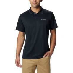 Koszulka męska Columbia Utilizer Polo z kołnierzykiem. Czarne koszulki polo męskie Columbia, m, bez wzorów, z poliesteru, sportowe, bez kołnierzyka, bez ramiączek. Za 190.20 zł.