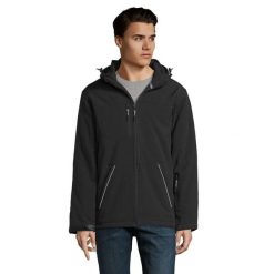 Męska Kurtka Rock Padded Soft Shell Jacket. Czarne kurtki męskie SOL'S, m, bez wzorów, rockowe, bez ramiączek, bez kaptura. Za 578.99 zł.
