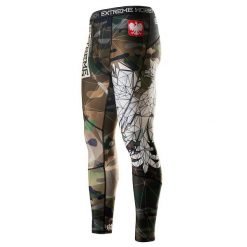 Legginsy sportowe męskie EXTREME HOBBY POLSKA camo. Brązowe bielizna termoaktywna męska EXTREME HOBBY, m, bez wzorów, z elastanu, bez ramiączek. Za 229.00 zł.