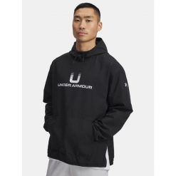 Męska bluza nierozpinana z kapturem Under Armour UA Unstoppable Wvn Hoodie. Czarne bluzy z kapturem męskie Under Armour, m, bez wzorów, z kapturem. Za 349.99 zł.