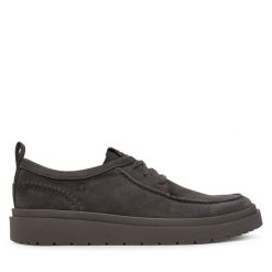 Półbuty Clarks. Szare codzienne półbuty męskie Clarks, bez wzorów, bez obcasa, bez zapięcia. Za 389.99 zł.