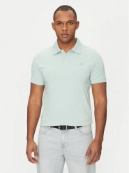 Guess Polo M5GP66 J1314 Zielony Regular Fit. Zielone koszulki polo męskie Guess, m, z aplikacjami, z bawełny, bez kołnierzyka, bez ramiączek. Za 139.99 zł.