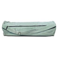 Bawełniana torba na matę do jogi - miętowy. Zielone torby męskie na ramię YOGI & YOGINI, bez wzorów, z bawełny, sportowe. Za 139.99 zł.