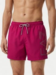 EA7 Emporio Armani Szorty kąpielowe 7M002001 AF14497 MA090 Różowy Regular Fit. Czerwone kąpielówki męskie EA7 Emporio Armani, l, bez wzorów, z syntetyku. Za 249.99 zł.