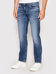 Guess Jeansy M2YAN2 D4Q42 Niebieski Regular Fit. Niebieskie jeansy męskie Guess, z aplikacjami, z bawełny. Za 369.99 zł.