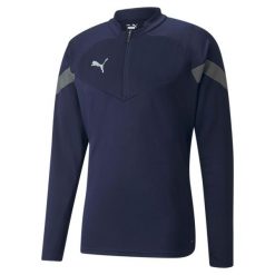 Bluza męskie Puma Teamfinal Training 14 Zip. Niebieskie bluzy nierozpinane męskie Puma, m, bez wzorów, z poliesteru, sportowe, bez ramiączek, bez kaptura. Za 290.00 zł.