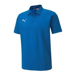 Koszulka Polo Męska TeamGoal 23. Niebieskie koszulki polo męskie Puma, m, bez wzorów, sportowe, bez kołnierzyka, bez ramiączek. Za 178.99 zł.