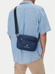 Nautica Saszetka C-NTC-M-004-08 Granatowy. Niebieskie saszetki męskie Nautica, bez wzorów, z materiału. Za 89.99 zł.