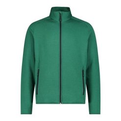 Polar CMP. Zielone bluzy z polaru męskie CMP, bez wzorów, z polaru, eleganckie, bez ramiączek, bez kaptura. Za 314.00 zł.