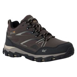 Męskie Buty Do Chodzenia Holcombe 3 Low. Brązowe buty trekkingowe męskie Regatta, bez wzorów, sportowe, bez obcasa, bez zapięcia. Za 295.99 zł.