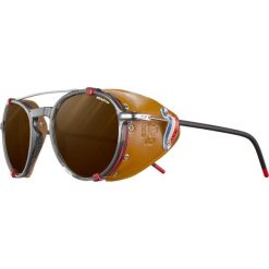 Okulary JULBO LEGACY - czarno/brązowe | REACTIV cat 2-4 Polarized. Brązowe okulary przeciwsłoneczne męskie JULBO, bez wzorów, sportowe. W wyprzedaży za 832.15 zł.