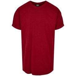 Męska Koszulka Z Długim Rękawem. Czerwone koszulki męskie z długim rękawem Urban Classics, l, bez wzorów, sportowe, bez kołnierzyka, bez ramiączek. Za 67.99 zł.
