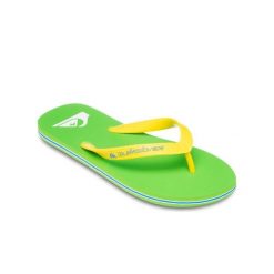 Klapki dla Mężczyzn MOLOKAI CORE. Zielone klapki i japonki męskie Quiksilver, bez wzorów, z gumy. Za 89.99 zł.
