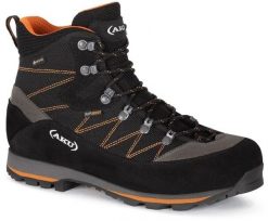 Buty trekkingowe męskie Aku M'S TREKKER LITE III WIDE GTX, black/ orange, 40. Czarne buty trekkingowe męskie Aku, bez wzorów, bez zapięcia. Za 687.87 zł.