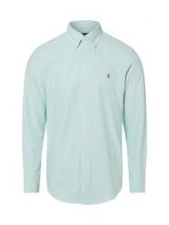 Polo Ralph Lauren Męska koszula bawełniana Mężczyźni Modern Fit Bawełna zielony|biały w paski, M. Białe koszule męskie Polo Ralph Lauren, m, bez wzorów, z bawełny, bez kołnierzyka, bez ramiączek. Za 729.95 zł.