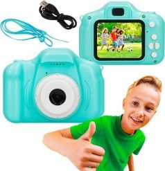 Kamera cyfrowa ExtraLink EXTRALINK KIDS CAMERA H20 BLUE. Niebieskie kamery cyfrowe ExtraLink. Za 55.67 zł.