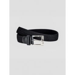 Pleciony pasek Equiline One. Czarne paski męskie EQODE BY EQUILINE, bez wzorów, eleganckie. Za 441.00 zł.