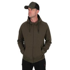 Bluza Wędkarska Rozpinana Fox Collection Lw Hoody Green/Black. Brązowe bluzy z kapturem męskie FOX, m, bez wzorów, z kapturem. Za 163.99 zł.