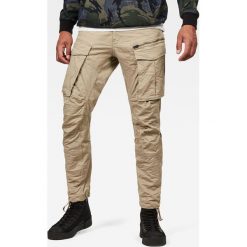 G-Star Raw - Spodnie Rovic Zip 3D. Szare spodnie na co dzień męskie G-Star Raw, z bawełny, casualowe. W wyprzedaży za 379.90 zł.