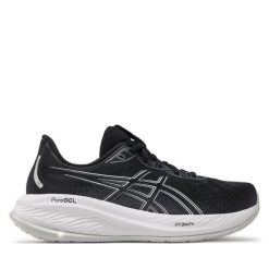 Buty do biegania Asics. Czarne buty do biegania męskie Asics, bez wzorów, bez zapięcia, do biegania. Za 429.99 zł.