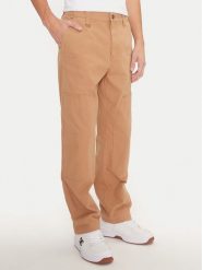 Champion Spodnie materiałowe 220506 Beżowy Straight Leg. Brązowe spodnie na co dzień męskie CHAMPION, bez wzorów, z bawełny. Za 209.99 zł.