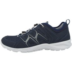 Buty trekkingowe męskie Ecco Terracruise. Niebieskie buty trekkingowe męskie ecco, bez wzorów, z materiału, bez zapięcia, trekkingowe. Za 619.99 zł.