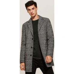 Płaszcz w kratę - Szary. Szare płaszcze męskie House. Za 299.99 zł.