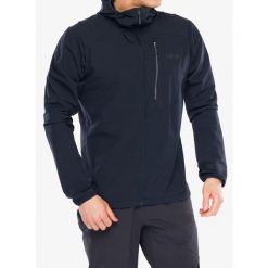 Kurtka softshell męska Rab Borealis Alpine Hoody. Niebieskie kurtki softshell męskie RAB, m, bez wzorów, z softshellu, z kapturem, trekkingowe. Za 447.99 zł.
