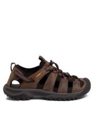Keen Sandały Targhee III Sandal 1022427 Brązowy. Brązowe sandały męskie Keen, z nubiku, bez zapięcia. Za 319.99 zł.