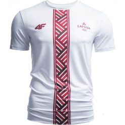 Koszulka funkcyjna męska Łotwa Pyeongchang 2018 TSMF800 - biały. Bielizna termoaktywna męska marki 4f. W wyprzedaży za 79.99 zł.