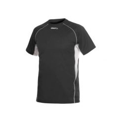 Craft T&F Tee Black/White Men S. Białe t-shirty sportowe męskie Craft, m, bez wzorów, sportowe, bez ramiączek. Za 166.00 zł.