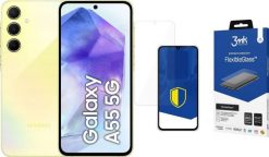 Smartfon Samsung Galaxy A55 5G 8/128GB Żółty - Awesome Lemon (SM-A556BZY) + FlexibleGlass. Żółte smartfony SAMSUNG. Za 1,443.00 zł.