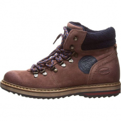 Skórzane botki w kolorze brązowym. Brązowe sztyblety męskie Dockers by Gerli. W wyprzedaży za 181.95 zł.