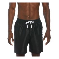 Szorty kąpielowe męskie Nike Big Block 7" Volley. Czarne kąpielówki męskie Nike, bez wzorów, sportowe. Za 219.99 zł.