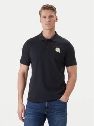 KARL LAGERFELD Polo 745015 562231 Granatowy Regular Fit. Niebieskie koszulki polo męskie KARL LAGERFELD, m, bez wzorów, z bawełny, bez kołnierzyka, bez ramiączek. Za 459.99 zł.