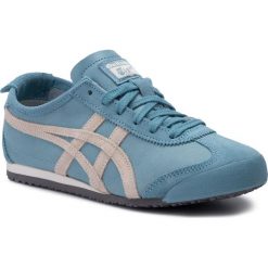 Sneakersy ASICS - ONITSUKA TIGER Mexico 66 1183A051 Gris Blue/Oatmeal 400. Niebieskie buty sportowe na co dzień męskie Asics, bez wzorów, z materiału, bez ramiączek. W wyprzedaży za 229.00 zł.