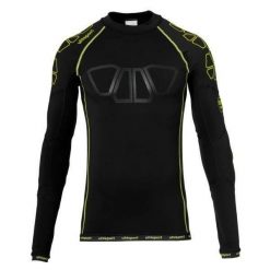 Dżersej z długim rękawem Uhlsport Bionikframe. Czarne bielizna termoaktywna męska Uhlsport, m, bez wzorów, z dżerseju, bez ramiączek, na fitness i siłownię. W wyprzedaży za 152.00 zł.