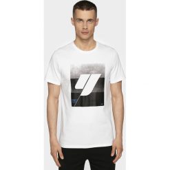 T-shirt męski TSM205 - biały. T-shirty męskie marki 4f. Za 59.99 zł.