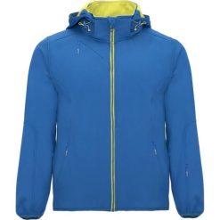Męska Kurtka Soft Shell Siberia. Niebieskie kurtki męskie ROLY, m, bez wzorów, sportowe, bez ramiączek, bez kaptura. Za 185.99 zł.