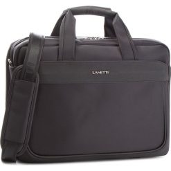 Torba na laptopa LANETTI - RM0702 Black. Czarne torby na laptopa męskie Lanetti, z materiału. Za 149.99 zł.